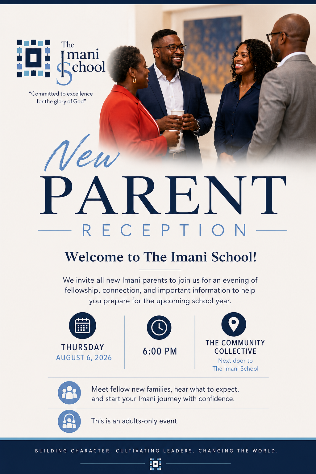New Parent Reception 2026 Flyer