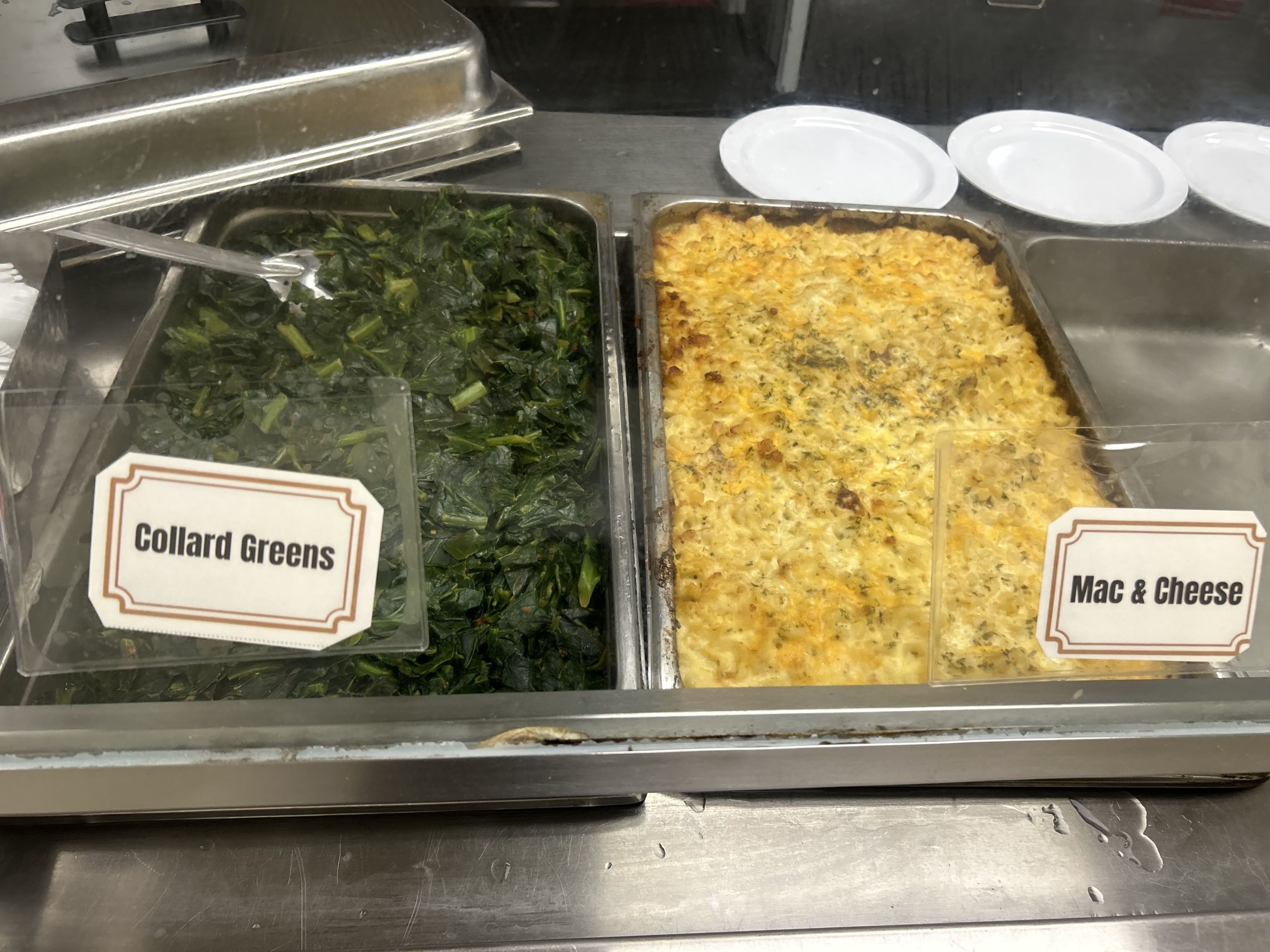 Mac and collard greens