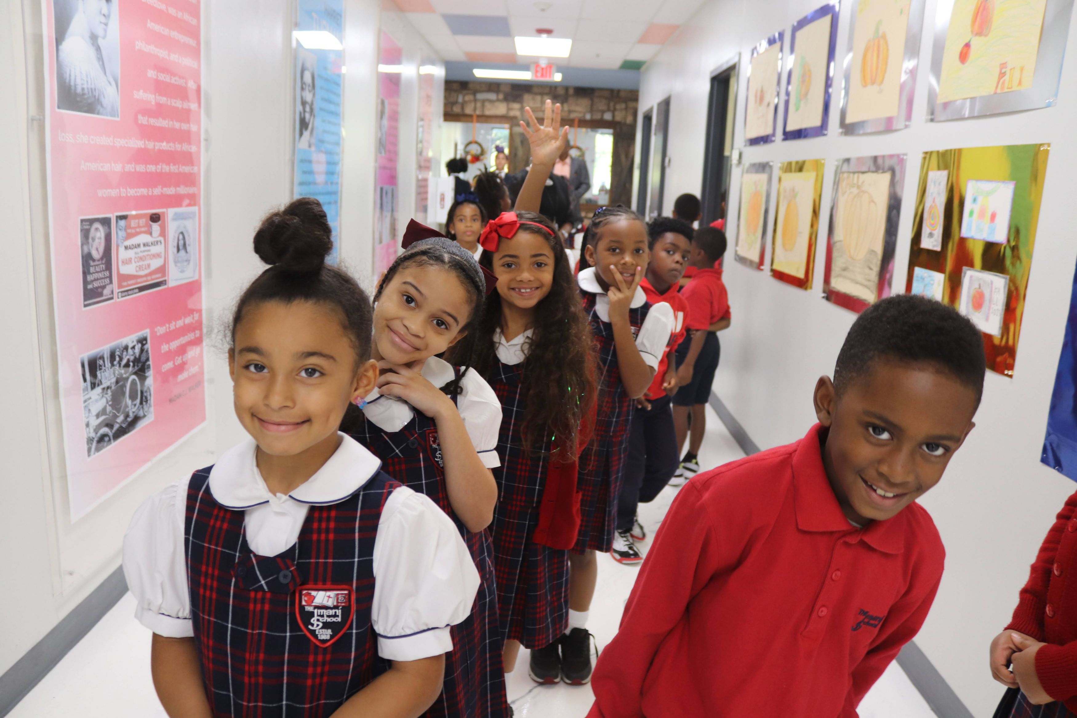 Imani School students learning